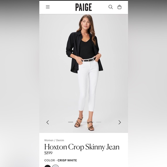 PAIGE Hoxton Ankle Crop Skinny Jeans - Picture 5 of 5